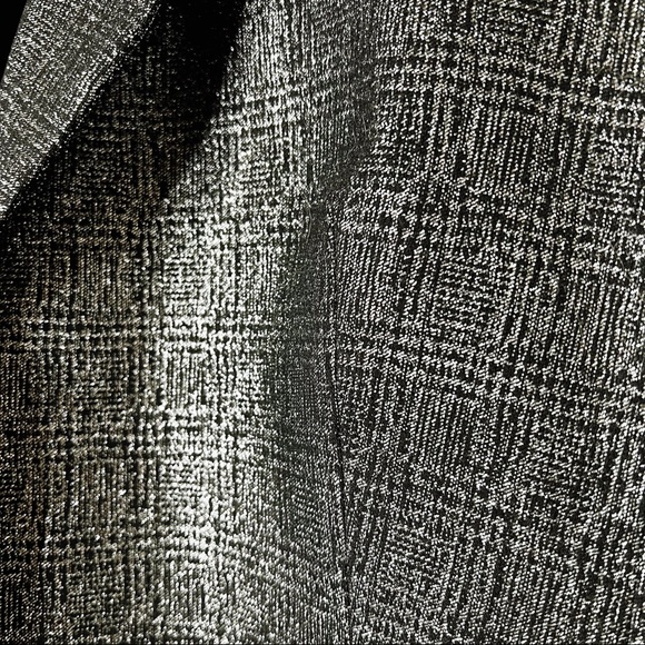 NWT Banana Republic Silver & Black Metallic Blazer SZ 20 - Picture 3 of 8